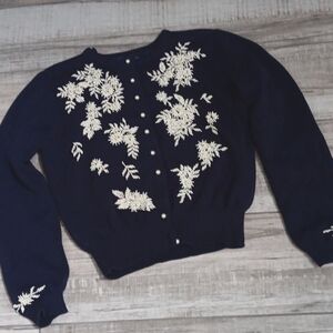 GORGEOUS!! HAND BEADED SWEATER..